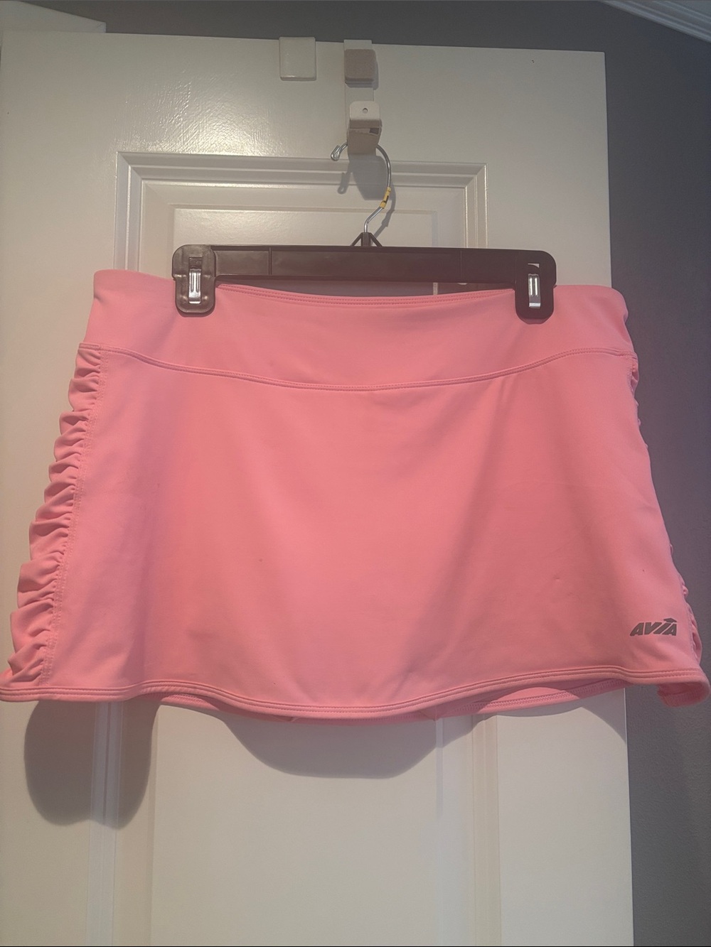 Avia Light Pink Athletic Skort with Side Ruching